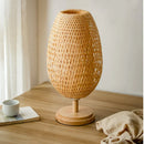 Axyaa Natural Rattan Drum Pendant Table Floor Lamp Home Decor Handicrafts