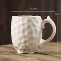 Axyaa Retro Ceramic Pleated Mug for Coffee and Milk Drinking