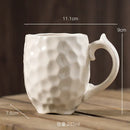 Axyaa Retro Ceramic Pleated Mug for Coffee and Milk Drinking