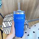 Axyaa Stainless Steel Thermos Bottle with Straw, 700ML Insulation Water Cup