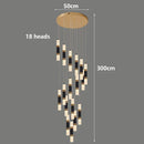 Axyaa Nordic Stair Chandelier Pendant Lights Living Dining Room Ceiling Light Indoor Lighting