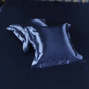 Axyaa Silk Satin Pillowcase Square Throw Pillow Cover 50x50cm