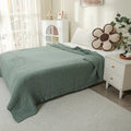 Axyaa 6-Layer Boho Cotton Muslin Throw Blanket - Lightweight & Breathable