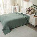 Axyaa 6-Layer Boho Cotton Muslin Throw Blanket - Lightweight & Breathable