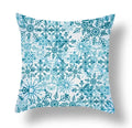 Axyaa Blue Ornament Pillowcase: Festive Home Decor Cushion Cover for Christmas & New Year