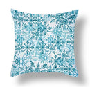 Axyaa Blue Ornament Pillowcase: Festive Home Decor Cushion Cover for Christmas & New Year