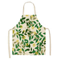 Axyaa Green Plant Style Apron for Adults and Kids
