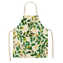 Axyaa Green Plant Style Apron for Adults and Kids