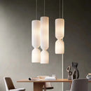 Axyaa TAISTO Pendant Lamp: Nordic Pleated Fabric Lampshade for Home Décor