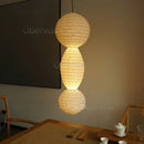 Axyaa Noguchi Style Paper Art Chandelier for Living Room, Bedroom, Study