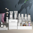 Axyaa Makeup Storage Box: Plastic Organizer for Vanity & Dressing Table - Desktop Cosmetic Shelf