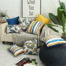 Nordic Leaf Striped Cushion Cover for Axyaa - Set of 3