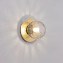 Round Glass Modern Wall Sconce Lamp for Living Room Bedroom by Axyaa