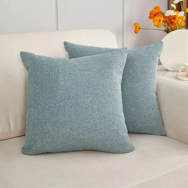 Fluffy Nordic Style Sofa Pillow Cover by Axyaa