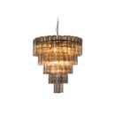 Axyaa Pink Beauty Glass Chandelier French Design Hanging Light for Dinning Room