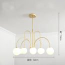 Axyaa Copper Magic Bean Pendant Light: Modern Designer Chandelier for Various Spaces