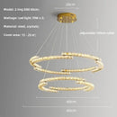 Axyaa Oval Crystal Dimmable Ceiling Chandelier for Villa Bedroom Dining Room