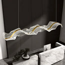 Axyaa Wave Acrylic LED Pendant Lights for Dining Room and Kitchen