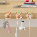Axyaa Cute Capybara Cable Clips for Desktop Wire Management