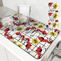 Axyaa Halloween Drying Mat for Kitchen Counter and Tableware, Non-Slip and Absorbent