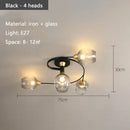 Axyaa Nordic Glass LED Ceiling Pendant Chandelier - Home Lighting Fixtures