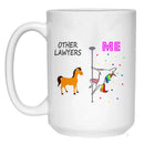 Axyaa Unicorn Lawyer Ceramic Coffee Mug - Fun Birthday Gift for Legal Professionals