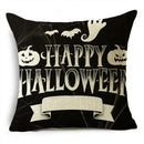 Black White Happy Halloween Trick Or Treat Pillowcase for Axyaa Décor