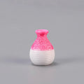 Axyaa Mini Resin Flower Vase | Handmade Bright Colors | Waterproof & Portable