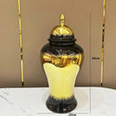Axyaa European Style Ceramic Vase - 45cm Large Handcrafted Foyer Decoration & Storage Jar