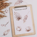Axyaa Boho Floral Wall Stickers: Baby Room Decor, Vinyl Flowers Decals for Living Room