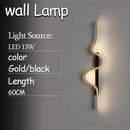 Axyaa Wave Strip Wall Lamp: Modern Minimalist Light Luxury for Bedroom, Living Room