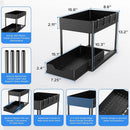 Axyaa 2-Tier Under Sink Organizer for Kitchen and Bathroom Storage