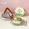 Axyaa Stainless Steel Bento Lunch Box Set - Microwave Safe, Sealed Compartments