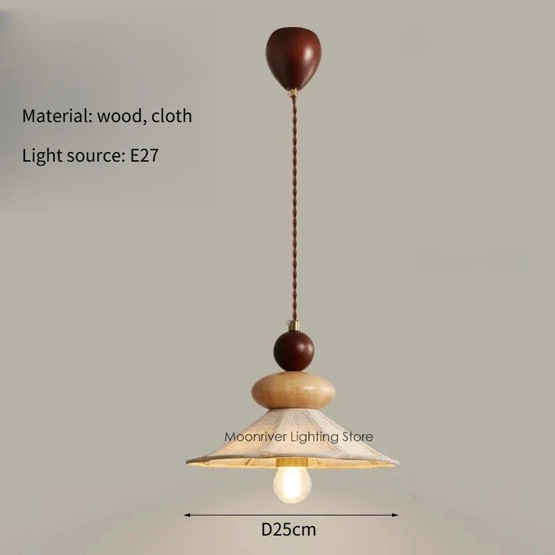 Axyaa Wood Pendant Chandelier for Home Decor and Mood Lighting