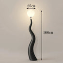 Axyaa Minimalist LED Floor Lamp with Remote Control Dimming - Nordic Ins Style