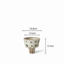 Axyaa Chinese Retro Hand-Painted Ceramic Vase Flower Pot Home Decor Accessories
