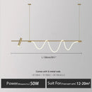Axyaa Nordic Modern Chandelier Minimalist Dining Room Lighting Fixtures