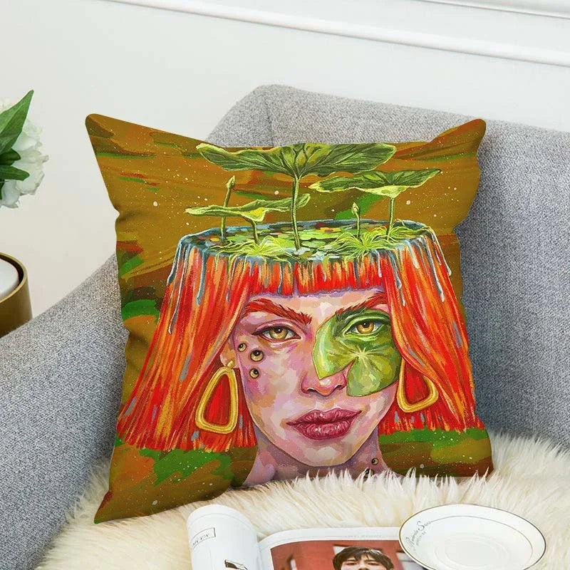 Axyaa Anime Decorative Pillow Covers for Home Decor - Cushion Cover Collection