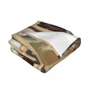 Axyaa Goat Print Throw Blanket Plaid for Sofa and Bed cuddles