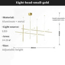 Axyaa Tube Chandeliers Light - Indoor Art Linear Pendant Lights for Home Decoration