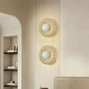 Axyaa Circular Wall Lamp: French Minimalist Style for Living Room, Bedroom, Corridor.