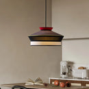 Axyaa Colorful Fabric Pendant Lamp: Japanese-Inspired LED Kitchen Decor