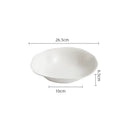 Axyaa Ceramic Plate Set of 4 - Restaurant Tableware for Soup, Salad, Dessert