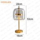 Axyaa Glass Table Lamp: Nordic Luxury Luminaires for Home Decor