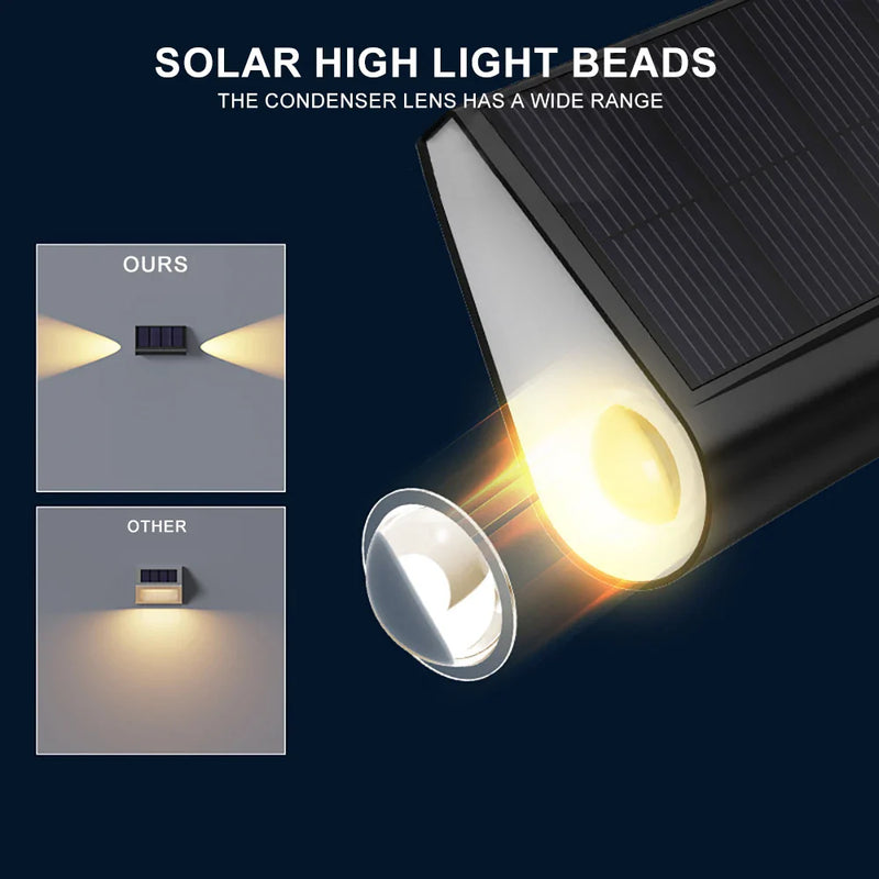 Axyaa Solar LED Outdoor Stair Lights - Waterproof Pathway and Garden Decor