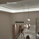 Nordic Villa Wabi-sabi Resin Pendant Chandelier by Axyaa
