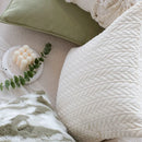 Axyaa Nordic Style Quilting Cushion Cover - Soft Cozy Throw Pillow for Home Decor