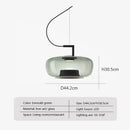 Axyaa Double Layer Glass Pendant Lamp LED Hanging Light for Home and Business Decor