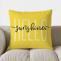 Yellow Daisy Pattern Cushion Cover by Axyaa - Perfect for Sofa, Bedroom, Car
