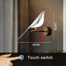 Axyaa Nordic Bird Wall Light 360° Rotation, Rotatable Sconce for Bedroom and Parlor